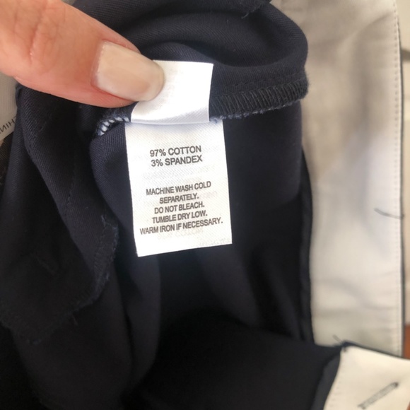 Cropped Navy and White Crosby pants trousers NWT Size 6 - Picture 4 of 6
